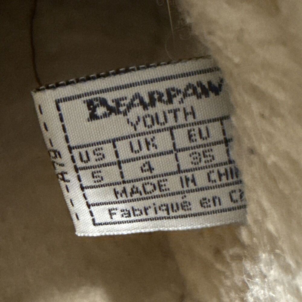 BEARPAW Abby 1257W Suede Sheepskin Lined Youth Size 5 - Picture 8 of 8